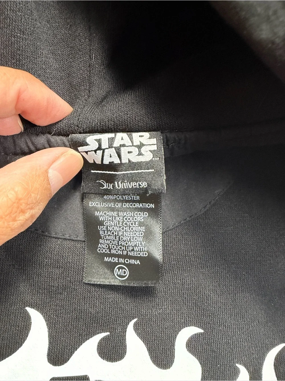 Star Wars Men's Black & Gray Hooded Windbreaker Jacket
